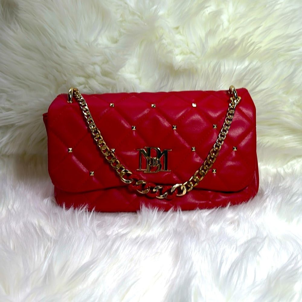 Badgley Mischa EUC diamond quilted red bag